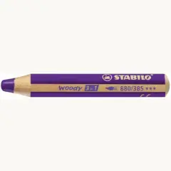 STABILO Multitalentstift woody 3 in 1, rund, violett (EAN: 4006381188807)