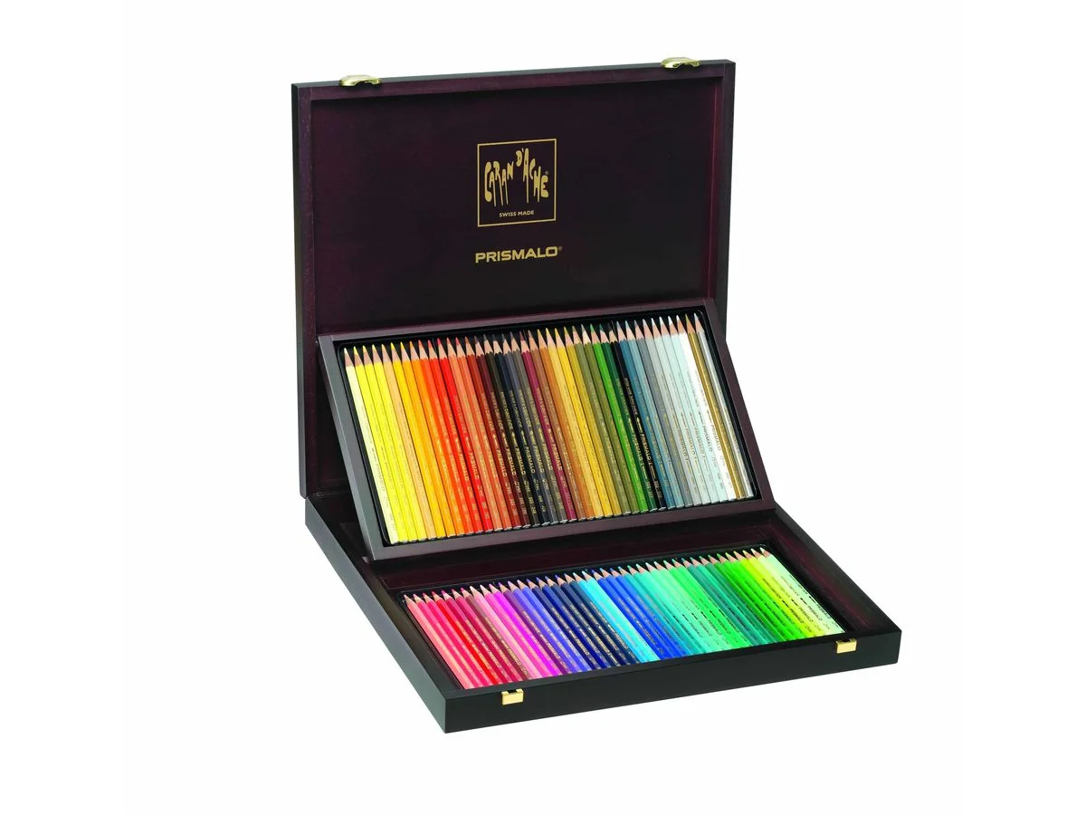 CARAN D'ACHE Buntstifte PRISMALO, 80er Holzkoffer (EAN: 7610186023842)