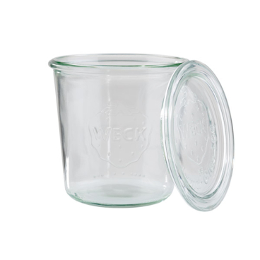 APS Weck-Glas mit Deckel, Sturz-Form, 580 ml, 2er Set (EAN: 4004133823471)
