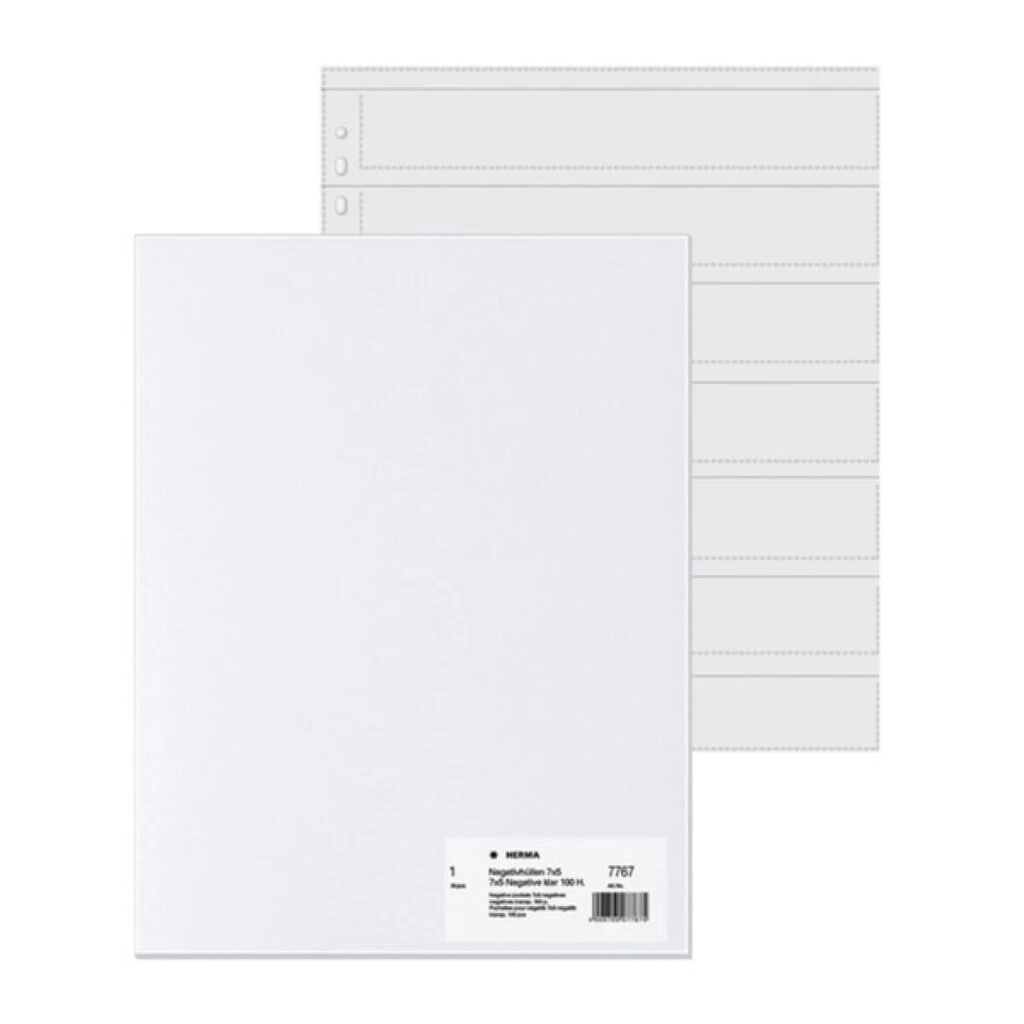 HERMA Negativhüllen für 7 x 5 Negative, klar, Polypropylen (EAN: 4008705077675)