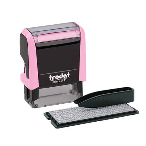 trodat Textstempel-Set Printy 4911 Typomatic, pastell-rosa (EAN: 9010035808558)