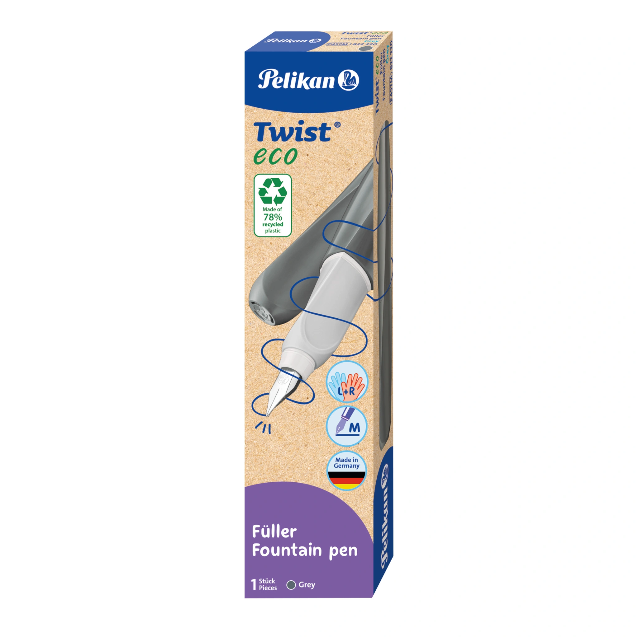Pelikan Twist Füllhalter eco, grau (EAN: 4012700822222)