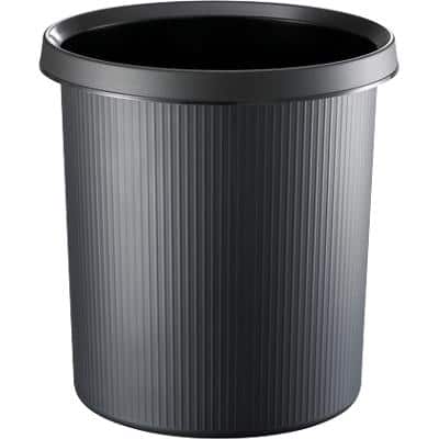 helit Papierkorb "the german line", 18 Liter, PE, schwarz (EAN: 4012086050981)