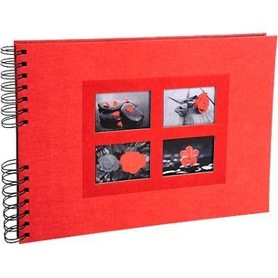 EXACOMPTA Foto-Spiralalbum Passion, 320 x 220 mm, rot (EAN: 3130630162452)