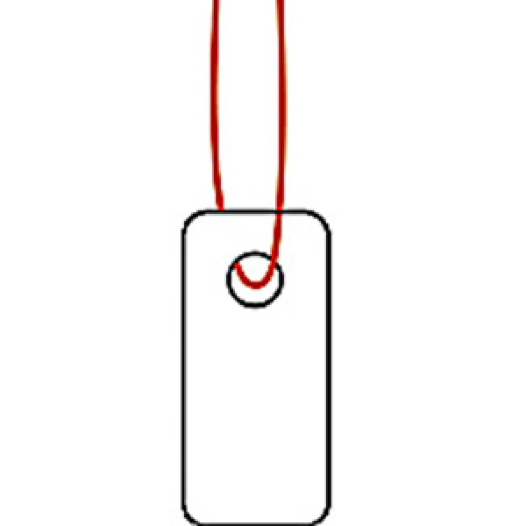 HERMA Warenanhänger, 7 x 15 mm, mit rotem Faden, Karton (EAN: 4008705069014)