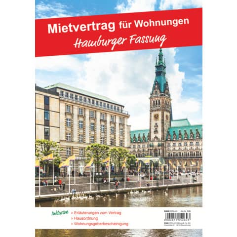 RNK Verlag Vordruck "Mietvertrag für Wohnungen - Hamburger (EAN: 4002871052603)