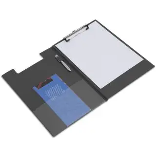 RAPESCO Klemmbrett-Mappe, DIN A4, PVC-Folie, schwarz (EAN: 5018505030786)