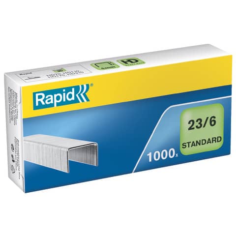 Rapid Heftklammern Standard 23/6, galvanisiert (EAN: 7313468691004)
