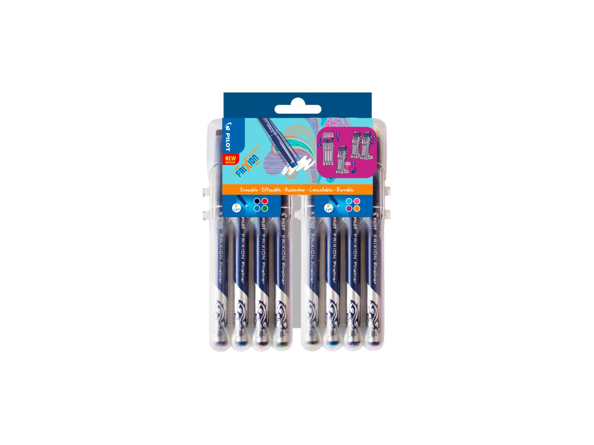 PILOT Fineliner FRIXION EVOLUTIVE SET, 8er Etui (EAN: 3131910537199)