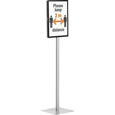 DURABLE Infoständer INFO STAND BASIC, DIN A3, grau (EAN: 4005546730332)