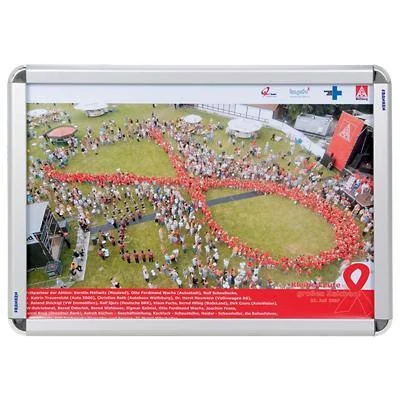 FRANKEN Plakatrahmen DIN A2, 32 mm Rahmenprofil, silber (EAN: 4016946188487)