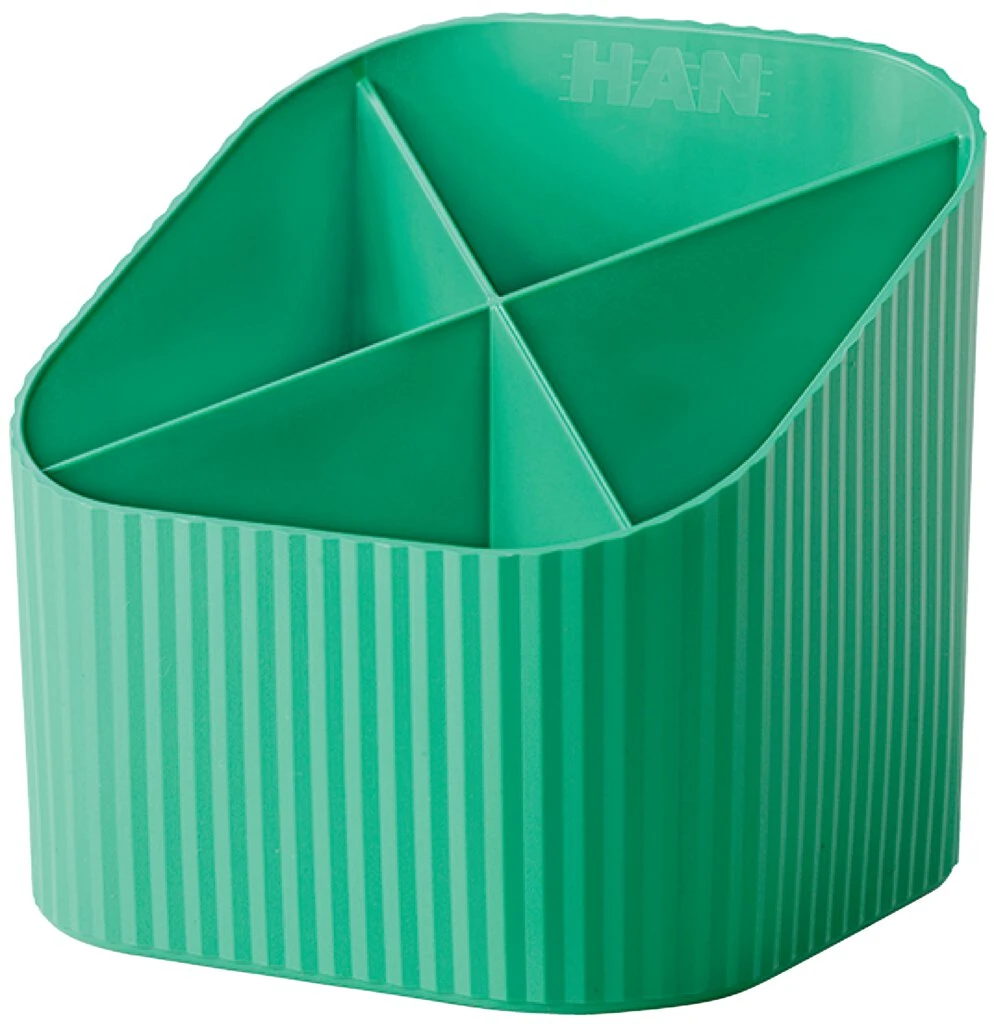 HAN Multiköcher Re-X-LOOP, Öko-Kunststoff, 4 Fächer, grün (EAN: 4012473172586)