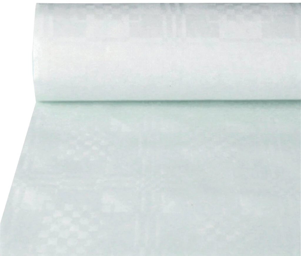 PAPSTAR Damast-Tischdecke, (B)1,0 x (L)10 m, weiß (EAN: 4002911125403)
