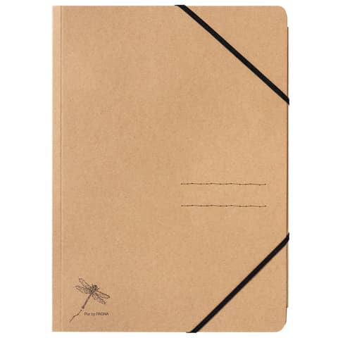 PAGNA Eckspannermappe "Pur", DIN A4, Karton, natur (EAN: 4013951015555)