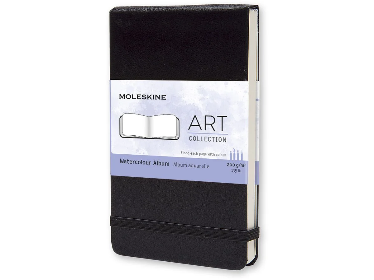 MOLESKINE Aquarellalbum, P/A6, 200g/qm, Hardcover, schwarz (EAN: 9788883705601)