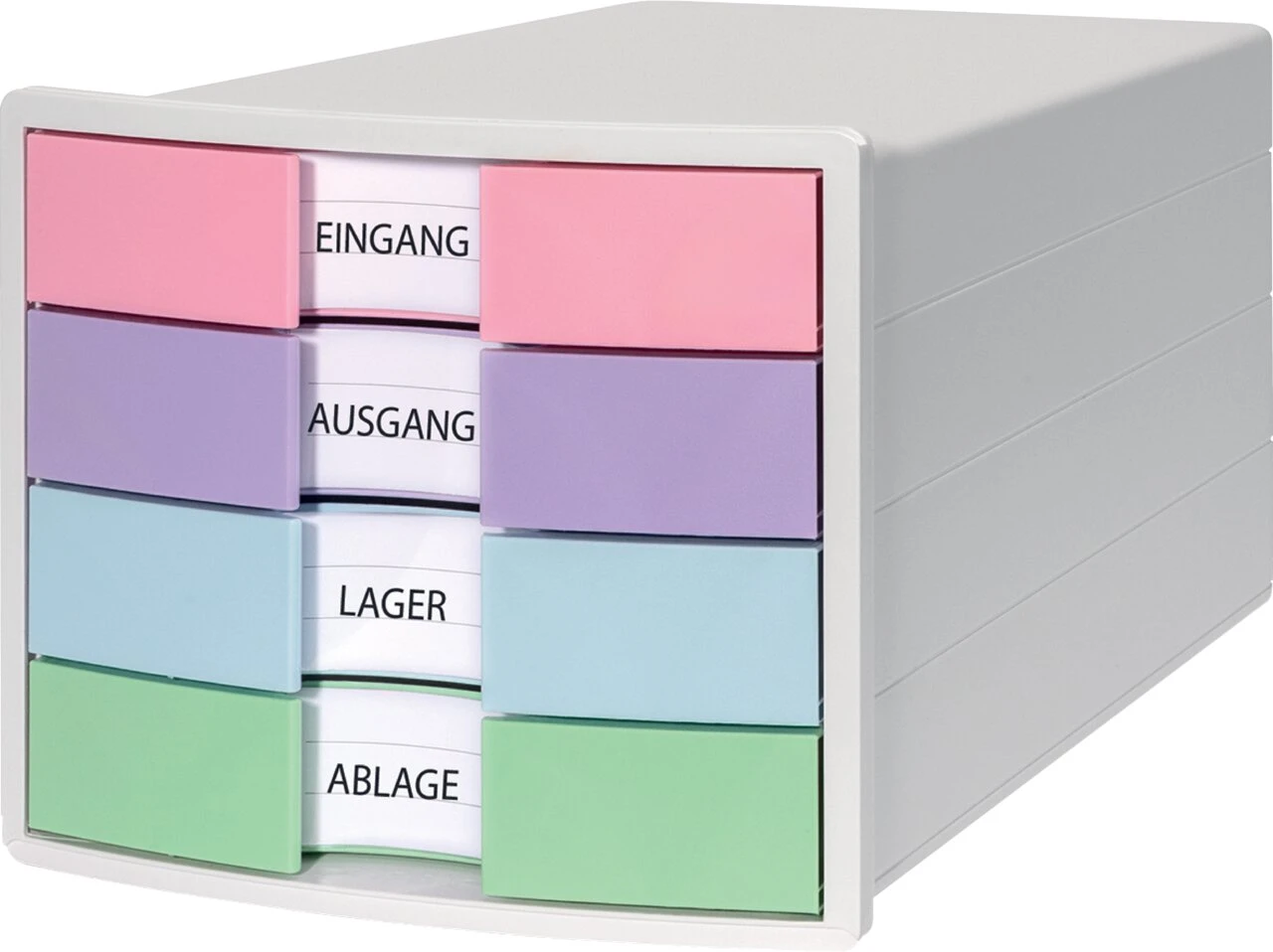 HAN Schubladenbox IMPULS, 4 Schübe, weiß/pastell (EAN: 4012473120105)