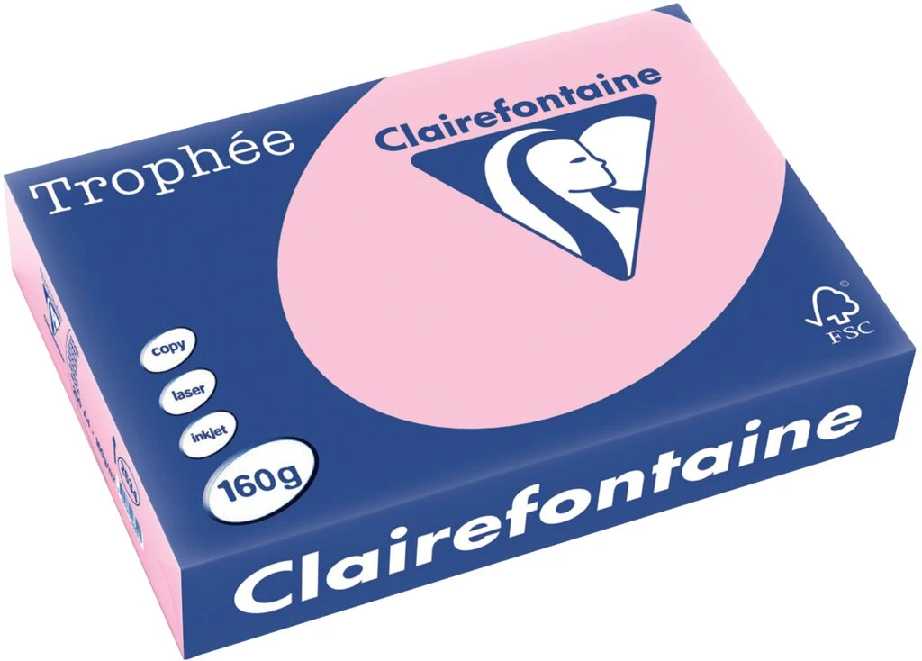Clairefontaine Multifunktionspapier Trophée, A4, rosa (EAN: 3329680263404)