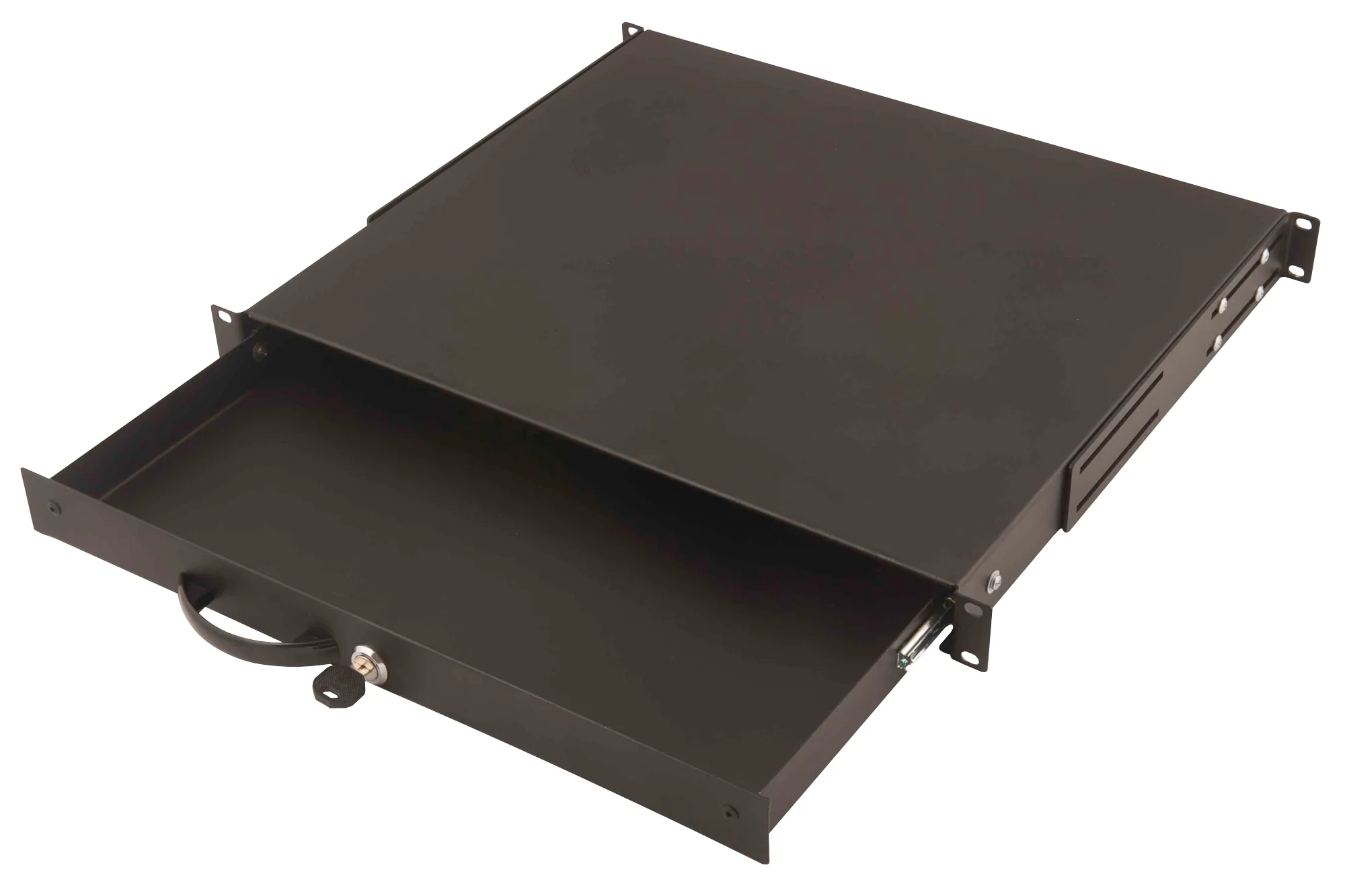 DIGITUS 19" Tastaturschublade, 1 HE, schwarz (RAL9005) (EAN: 4016032158516)