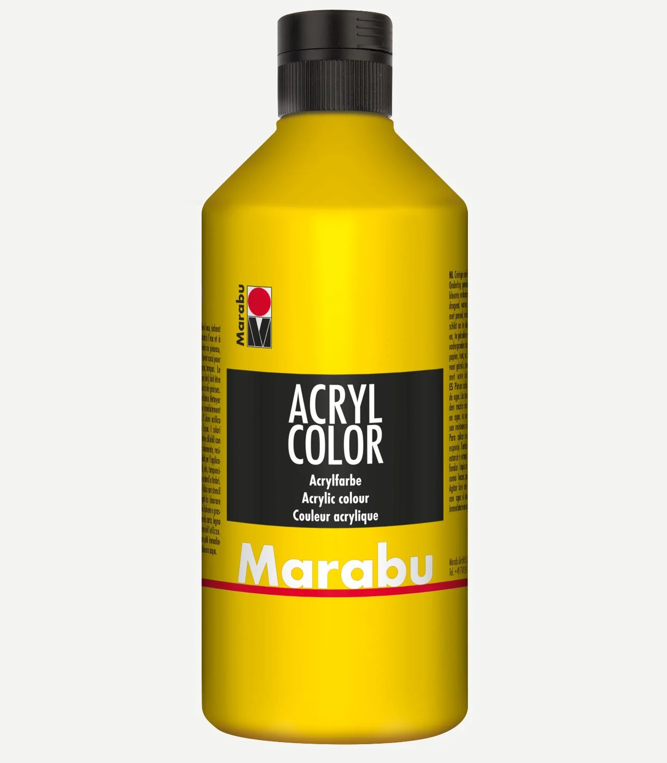 Marabu Acrylfarbe Acryl Color, 500 ml, gelb 019 (EAN: 4007751526939)