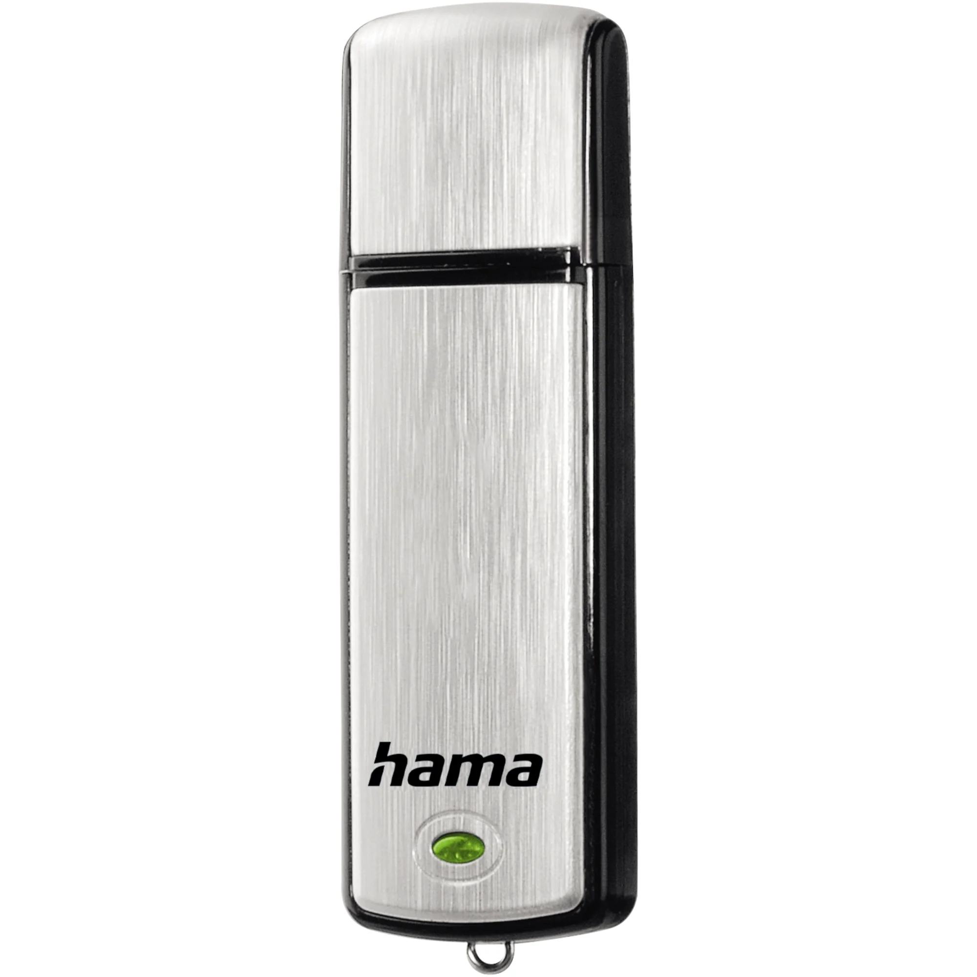 hama USB 2.0 Speicherstick "Fancy", 128 GB, schwarz/silber (EAN: 4047443196163)