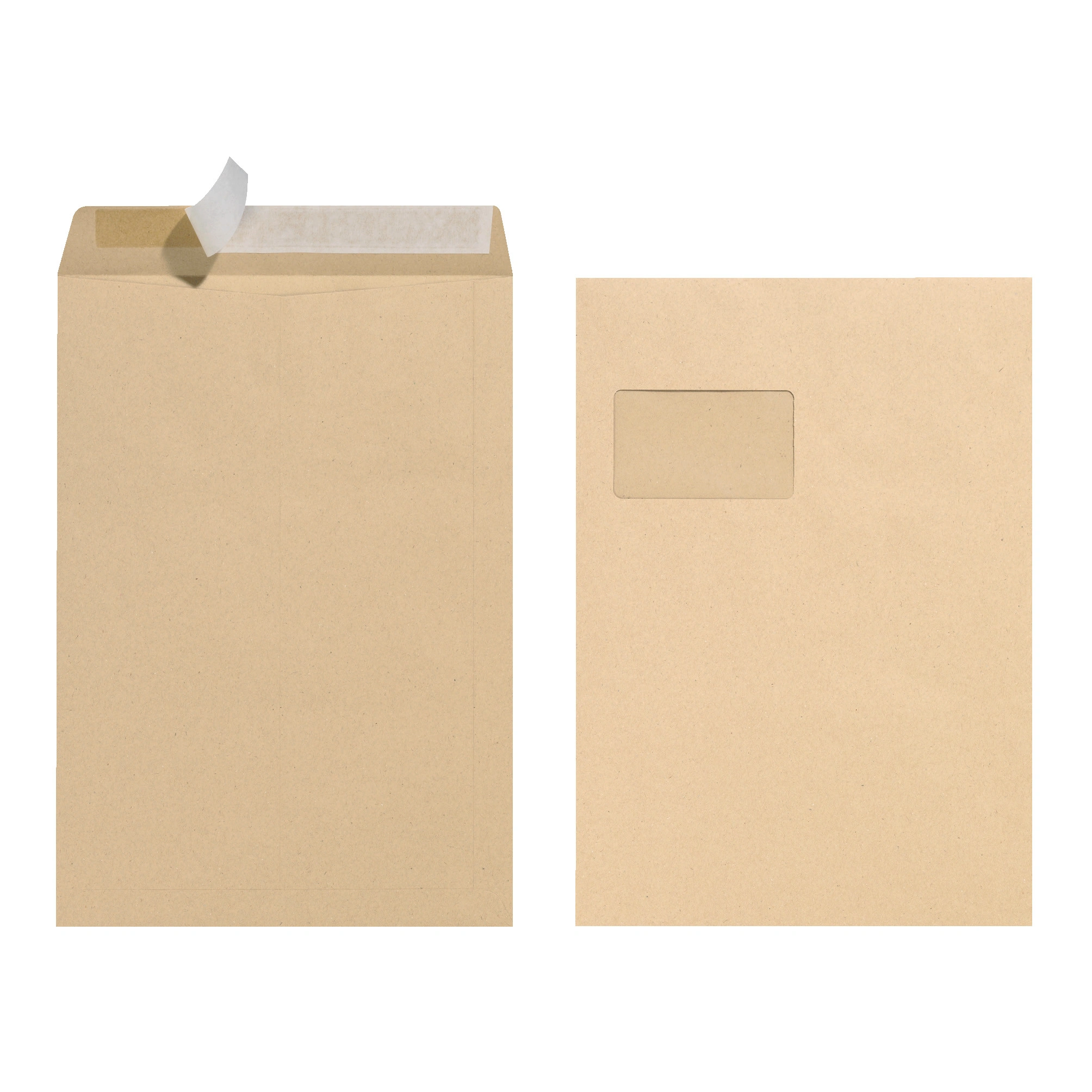 herlitz Versandtasche, DIN C4, mit Fenster, braun (EAN: 4008110337906)