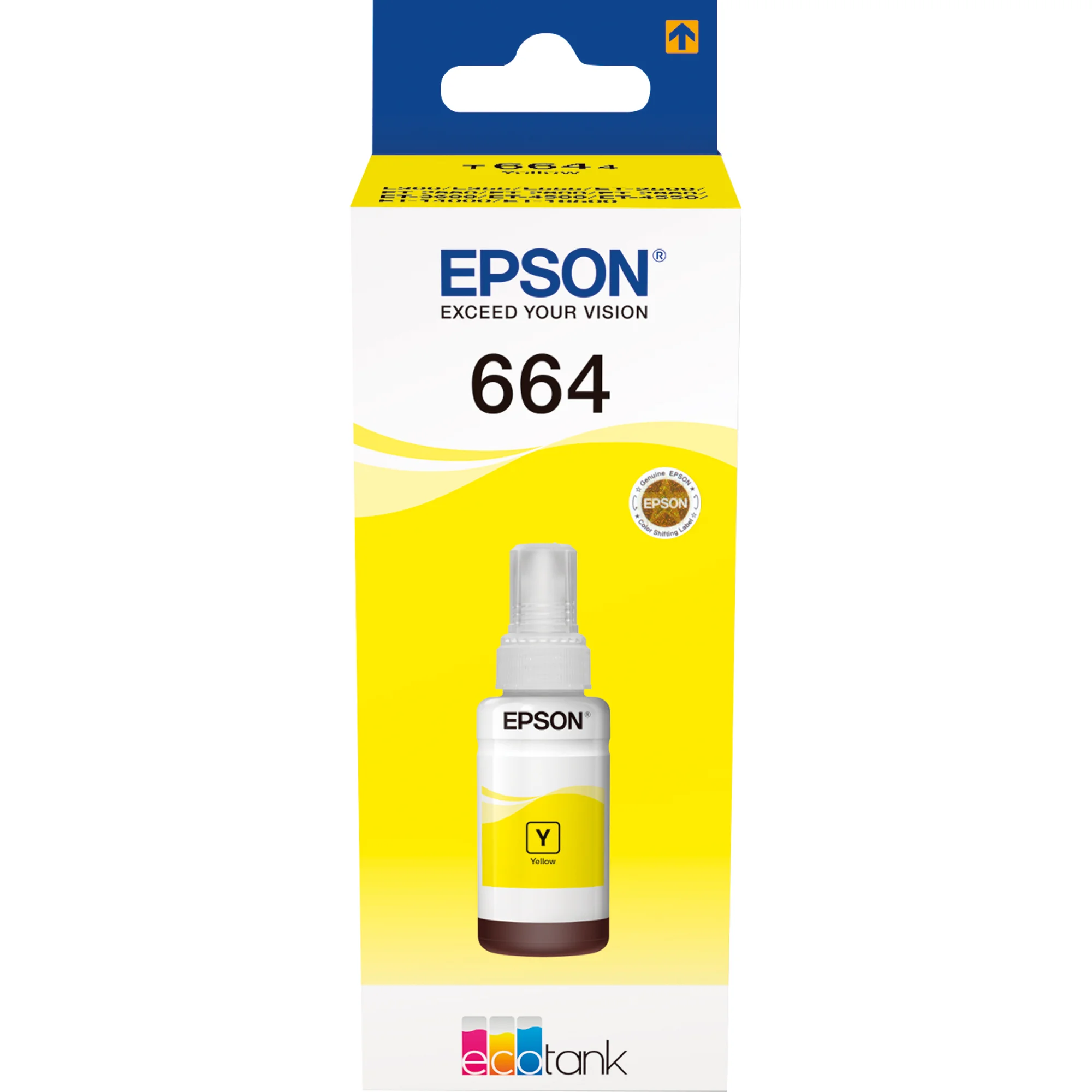 EPSON Tinte T6644 für EPSON EcoTank, bottle ink, gelb (EAN: 8715946541006)
