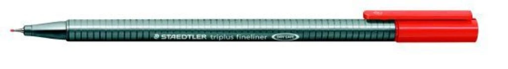 STAEDTLER Fineliner triplus, rot, Strichstärke: 0,3 mm (EAN: 4007817334072)