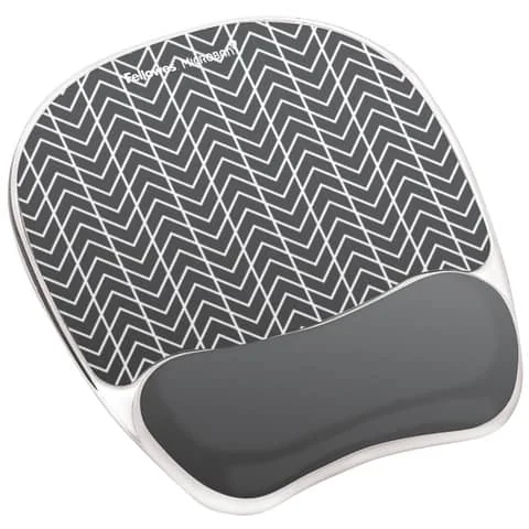 Fellowes Handgelenkauflage mit Maus Pad Photo Gel, schwarz/weiß (EAN: 0043859740680)