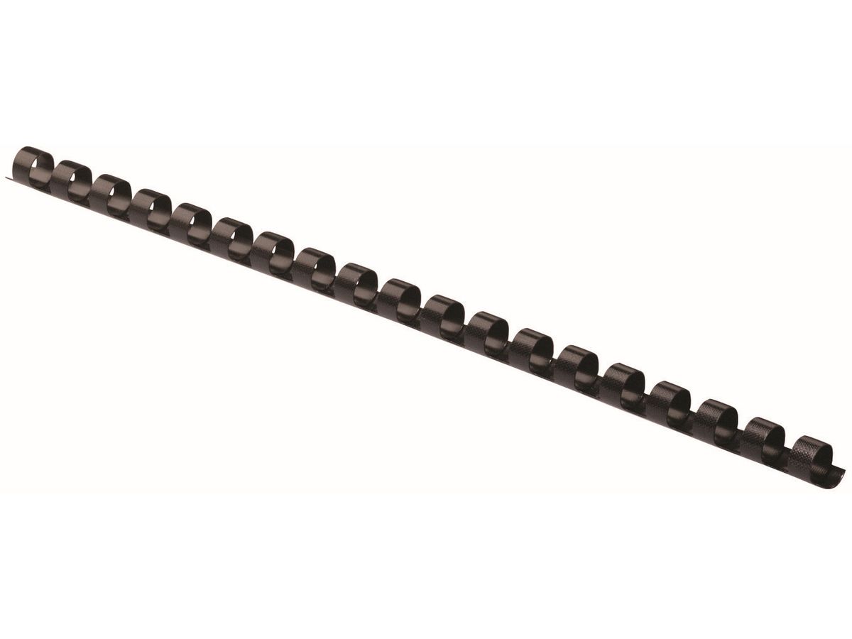Fellowes Plastikbinderücken, DIN A4, 21 Ringe, 6 mm, schwarz (EAN: 0077511533037)