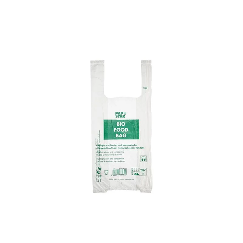 PAPSTAR Hemdchen-Tragetasche, aus Bio-Folie, transparent (EAN: 4002911882955)