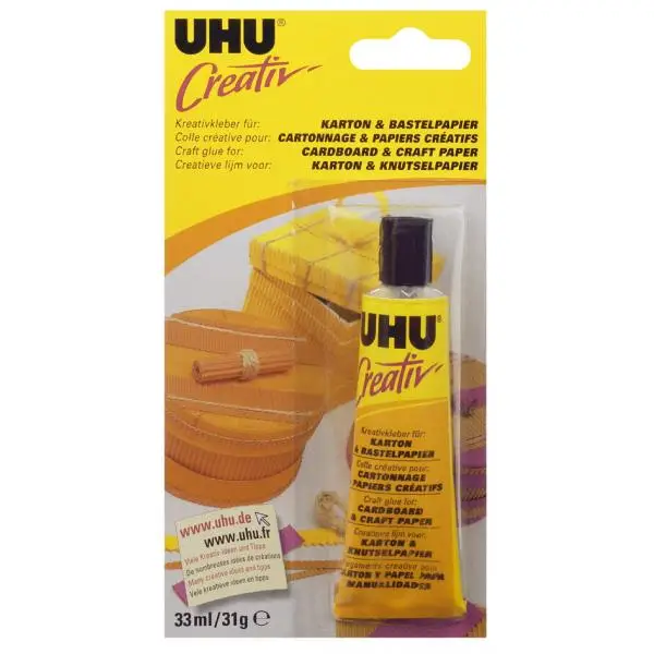 UHU Spezialkleber "Creativ" für Karton & Bastelpapier, farblos (EAN: 4026700471700)