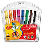 STABILO Fasermaler Trio Scribbi, 8er Kartonetui (EAN: 4006381343626)