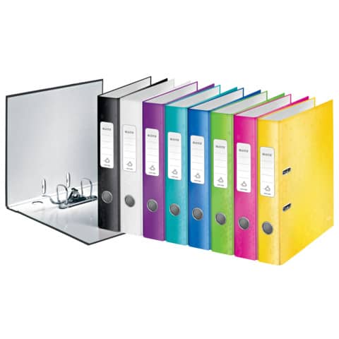 LEITZ Ordner WOW, 180 Grad, DIN A4, 50 mm, farbig sortiert (EAN: 4002432104086)