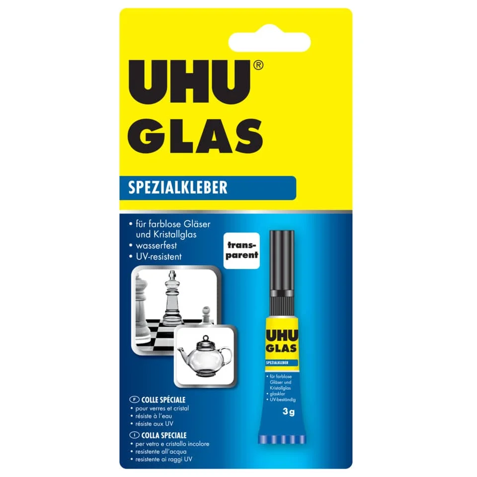 UHU Spezialkleber GLAS, 3 g Tube (EAN: 4026700466850)