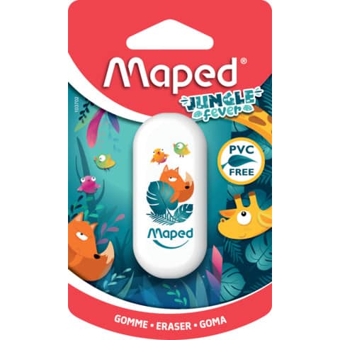 Maped Kunststoff-Radierer JUNGLE fever, Blister (EAN: 3154141037023)