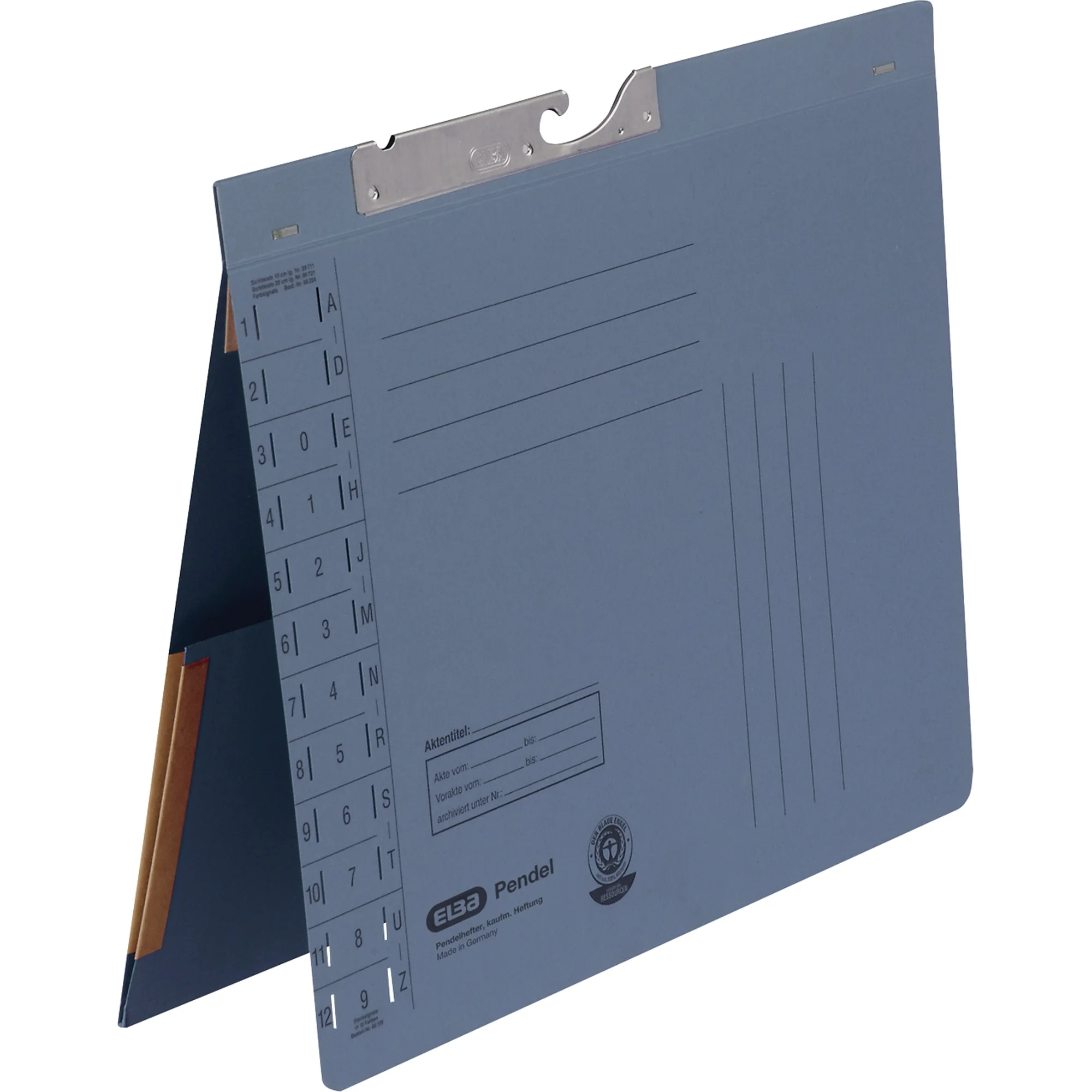 ELBA Pendelhefter mit Tasche, DIN A4, Manilakarton, blau (EAN: 4002030901483)