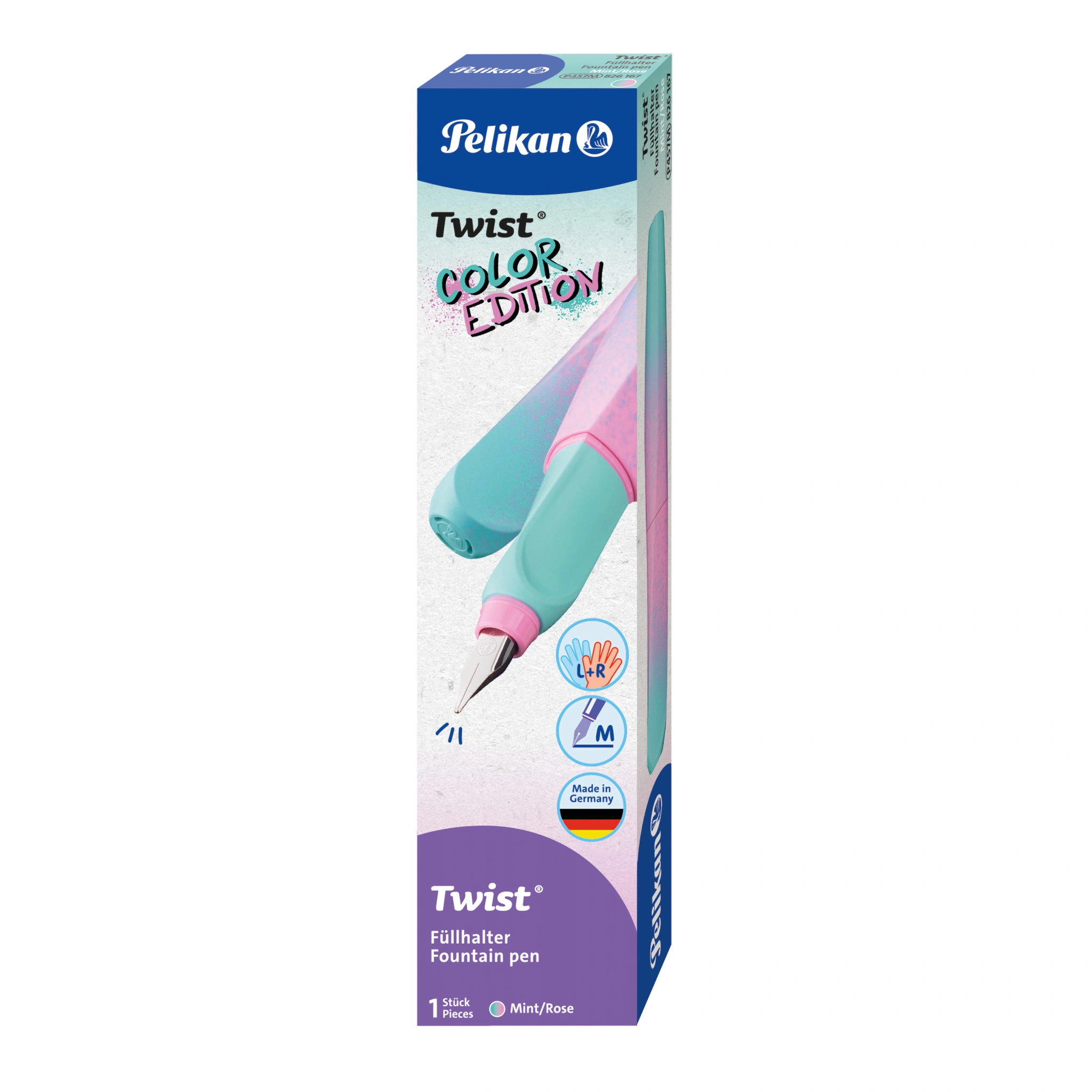 Pelikan Twist Füllhalter Color Edition, mint/rosé (EAN: 4012700826169)