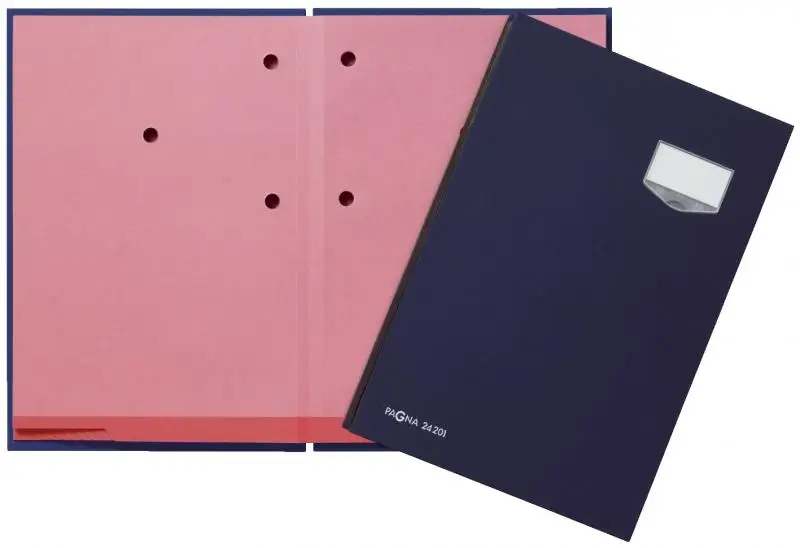 PAGNA Unterschriftenmappe "DE LUXE", DIN A4, 20 Fächer, blau (EAN: 4013951000933)