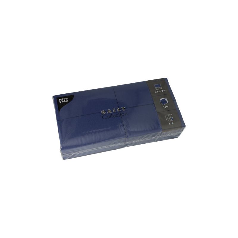 PAPSTAR Bistro-Servietten, 320 x 320 mm, 3-lagig, dunkelblau (EAN: 4002911541067)