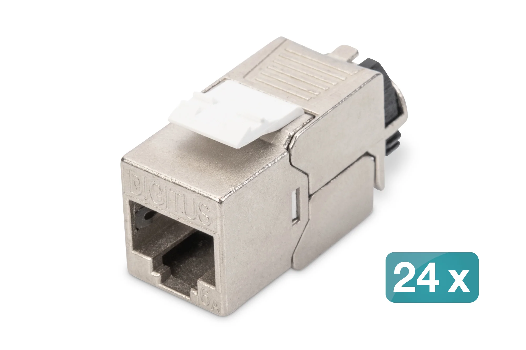 DIGITUS Keystone Modul Kat. 6A, geschirmt, grau (EAN: 4016032365860)