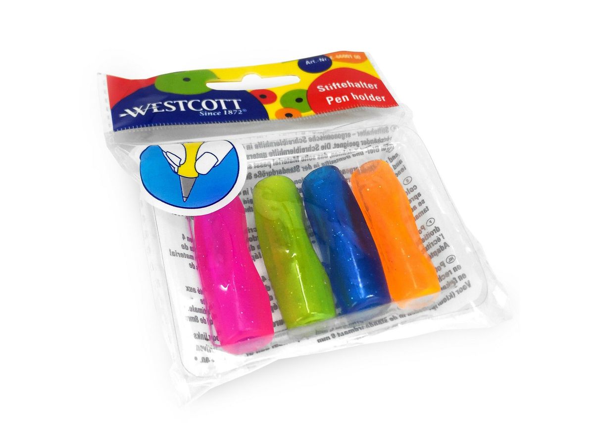 WESTCOTT Schreibhilfe, 4er Set, farbig sortiert (EAN: 4027521515536)