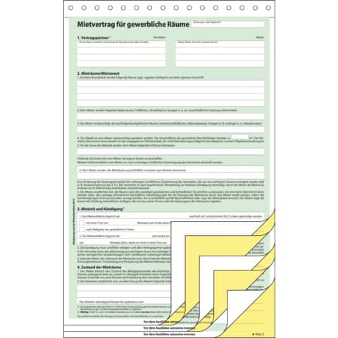 sigel Vordruck "Mietvertrag", für gewerbliche Räume, A4, SD (EAN: 4004360921636)