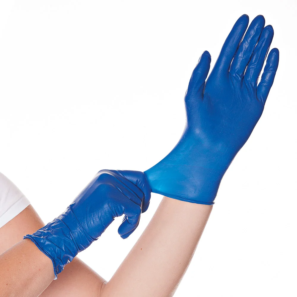 HYGOSTAR Latex-Handschuh Soft Blue, L, blau, puderfrei (EAN: 4015544267167)