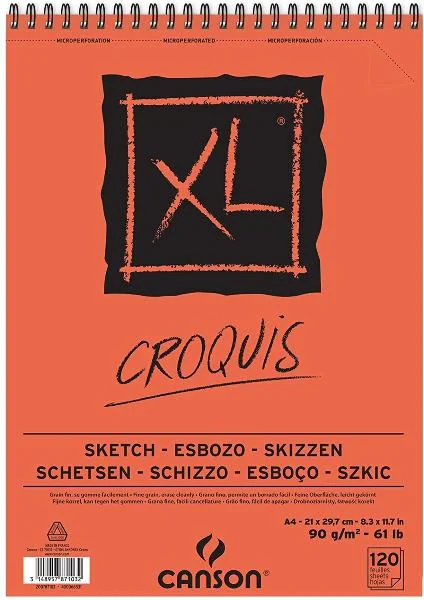 CANSON Skizzen- und Studienblock "XL SKETCH", DIN A4, leicht cremefarben (EAN: 3148957871032)