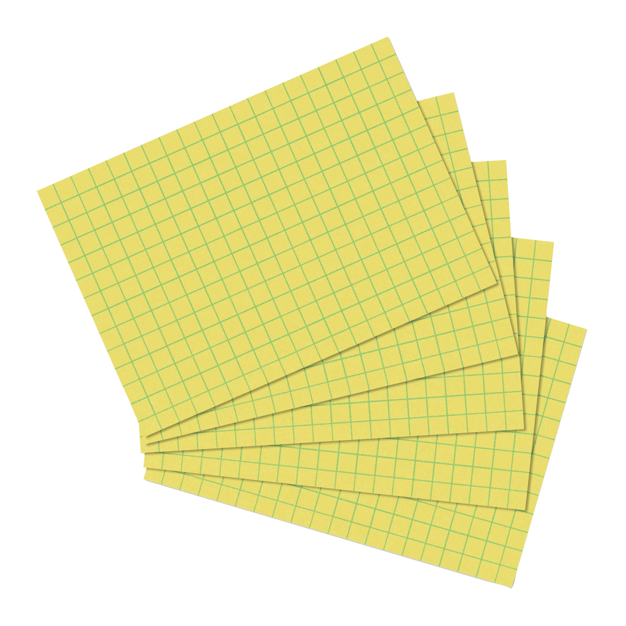 herlitz Karteikarten, DIN A6, kariert, gelb (EAN: 4008110338330)