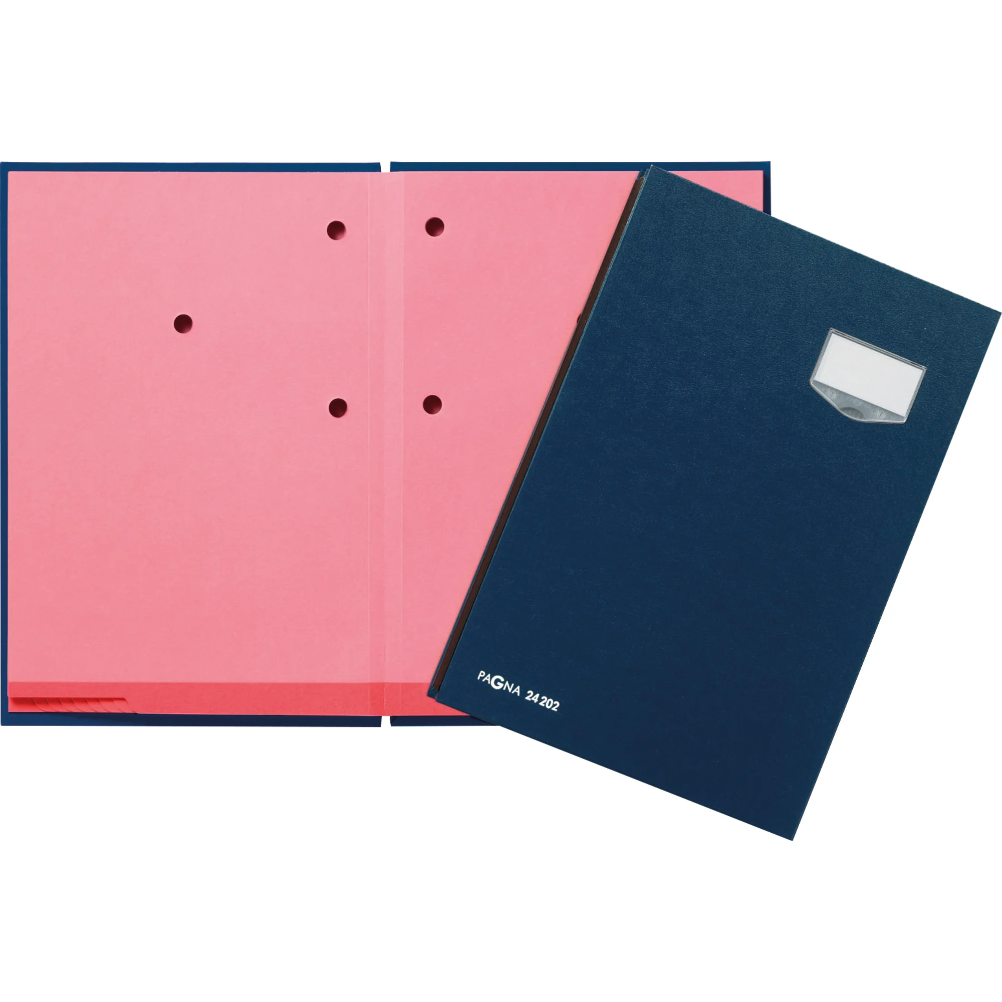 PAGNA Unterschriftenmappe "DE LUXE", DIN A4, 20 Fächer, blau (EAN: 4013951000988)