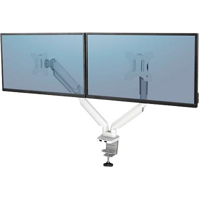 Fellowes Doppel-Monitorarm Platinum Series, weiß (EAN: 0043859764204)