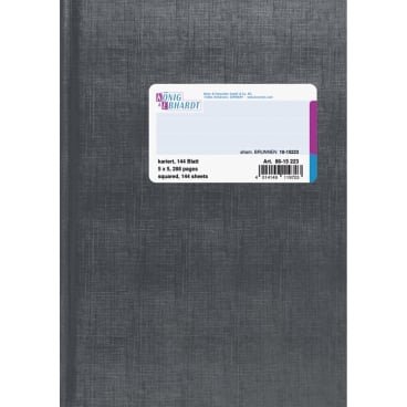 KÖNIG & EBHARDT Geschäftsbuch, DIN A5, kariert, 144 Blatt (EAN: 4014149119703)