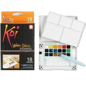SAKURA Aquarellfarben Koi Water Colors Sketch Box 18 (EAN: 0084511388949)