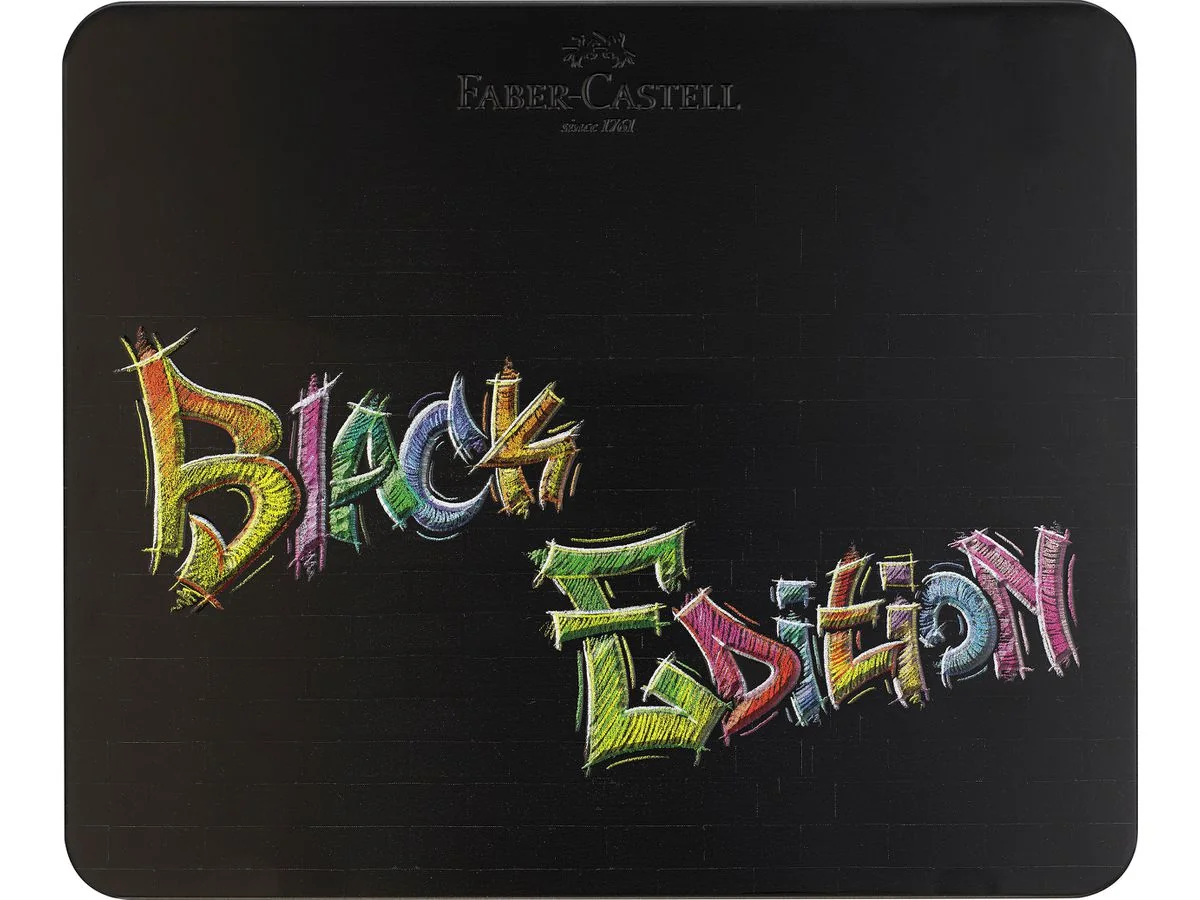 FABER-CASTELL Dreikant-Buntstifte Black Edition, 100er Etui (EAN: 4005401164906)